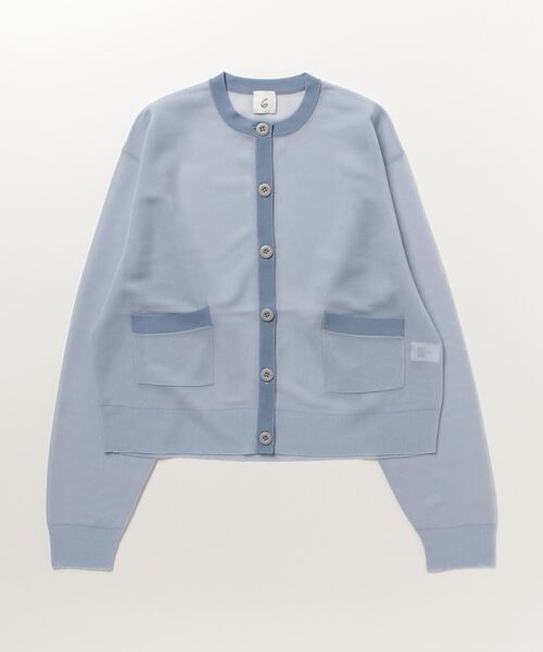 6 ニットカーディガン - ブルー レディース : ZOZOTOWN Yahoo!店