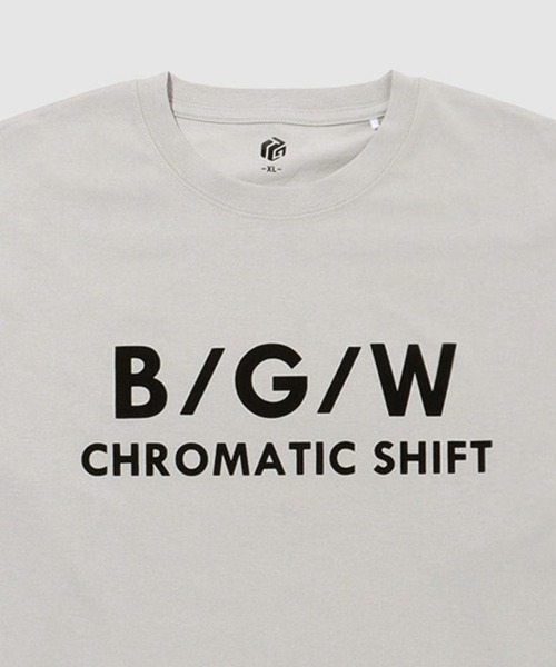 たけ  XLSAINT ロゴ入り グレー 長袖カットソー ARCADE（アーケード） tシャツ 秋服 韓国風 オーバーサイズ 袖プリント