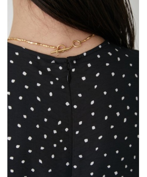 「Mila Owen」 半袖ワンピース 1 ブラック レディース_画像9