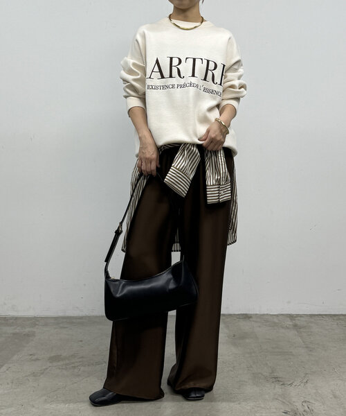 「LOUNGEDRESS」 長袖ニット FREE ネイビー レディース_画像2