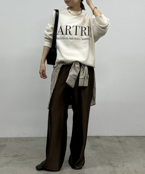 「LOUNGEDRESS」 長袖ニット FREE ネイビー レディース_画像3