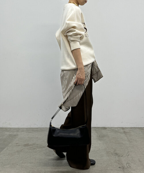 「LOUNGEDRESS」 長袖ニット FREE ネイビー レディース_画像5