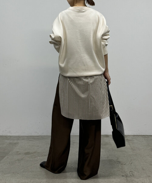 「LOUNGEDRESS」 長袖ニット FREE ネイビー レディース_画像6