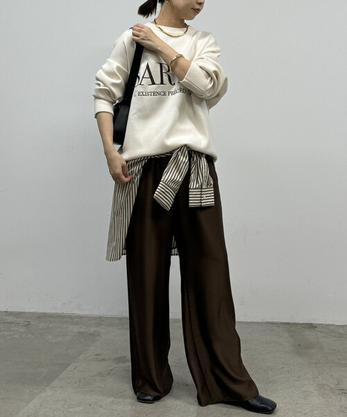 「LOUNGEDRESS」 長袖ニット FREE ネイビー レディース_画像7