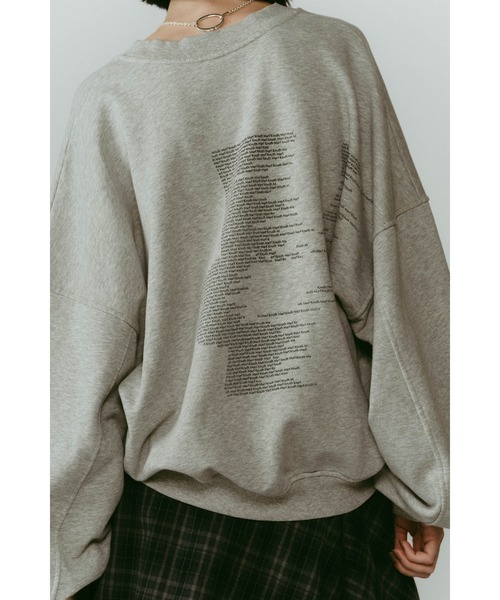 トップス KnuthMarf Kerror design sweat Knuth Marf】Kerror design sweat（スウェット）｜Knuth Marf