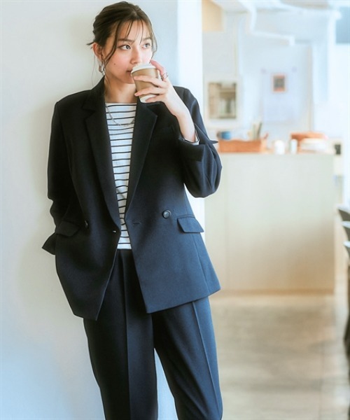 7days Life Styling セットアップ 「レディーススーツ」ウール調素材