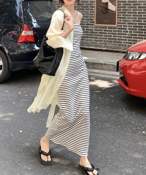 「DAY CLOSET」 キャミソールワンピース M ホワイト レディース_画像3