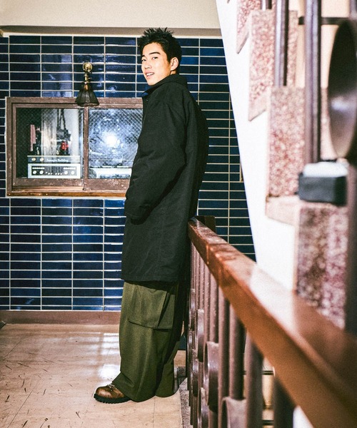 niko and…（ニコアンド） ステンカラーコート コート 中綿パッチステン