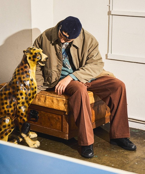 niko and…（ニコアンド） ステンカラーコート コート 中綿パッチステン