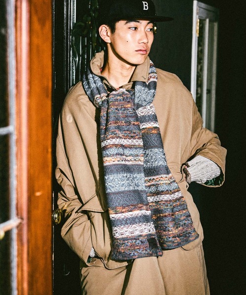 niko and…（ニコアンド） ステンカラーコート コート 中綿パッチステン