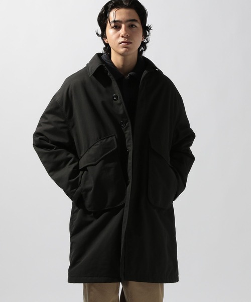 niko and…（ニコアンド） ステンカラーコート コート 中綿パッチステン