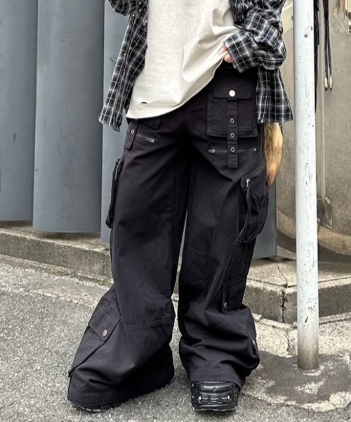 ワイドパンツ カーゴパンツ メンズ レディース : ZOZOTOWN Yahoo!店