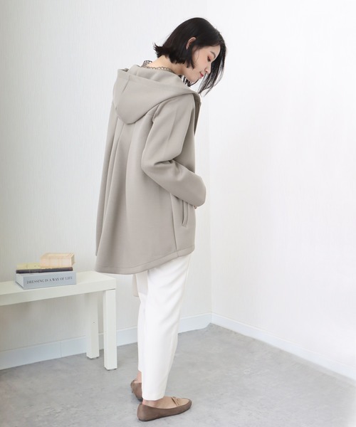 「libelle more」 「MARBLE WAITZ」ジップアップパーカー L ブラック レディース_画像3