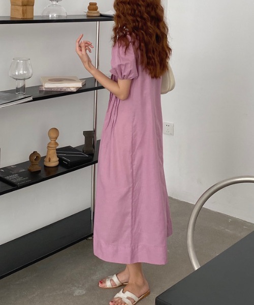 「a lot of love」 半袖ワンピース FREE ピンク レディース_画像7