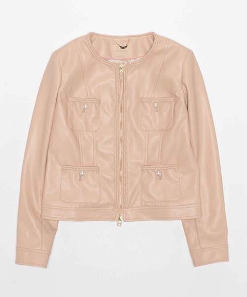 ローズティアラ　42 レザージャケット　新品タグ付き　定価50,600円 ローズティアラ 42 レザージャケット 新品タグ付き 定価50,600円 Rose