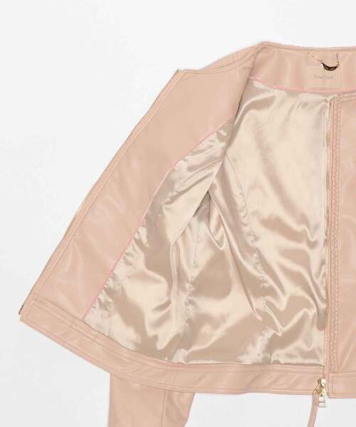 Rose Tiara（ローズティアラ） レザージャケット 42 ピンク レディース