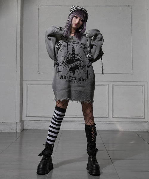 「Diable baiser」 長袖ニット LARGE ブラック レディース_画像3