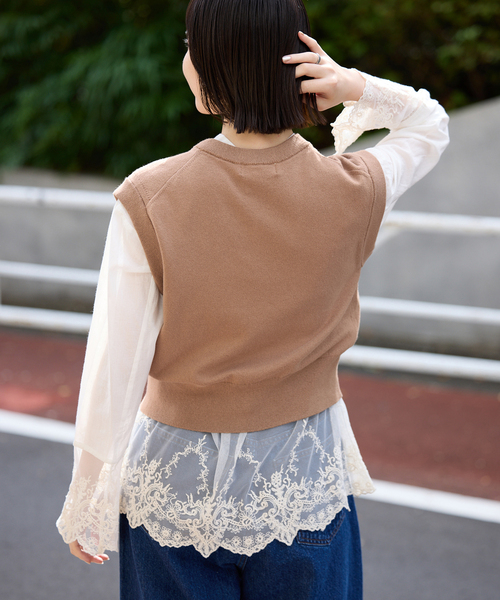 SLOBE IENA(スローブイエナ) ベスト ジレ ショートベスト レディース SLOBE IENA(スローブイエナ) ベスト ジレ ショートベスト レディース