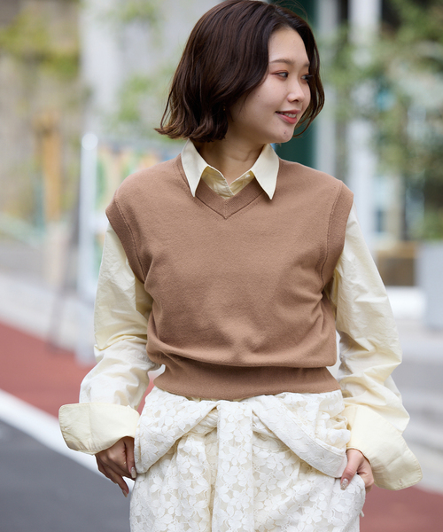 SLOBE IENA（スローブイエナ） ベスト ジレ ショートベスト レディース