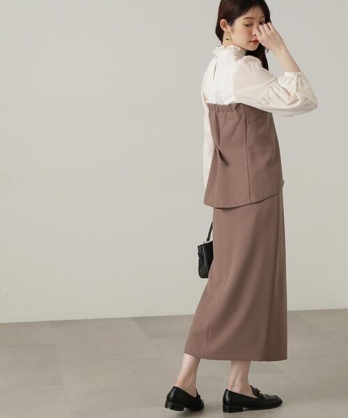 「PROPORTION BODY DRESSING」 タイトスカート SMALL ベージュ レディース_画像3