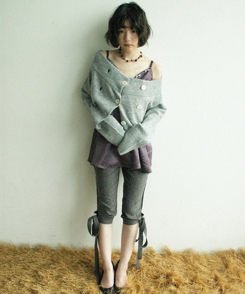 igi パンツ BOW CRINKLE CAPRIS / リボンカプリパンツ レディース