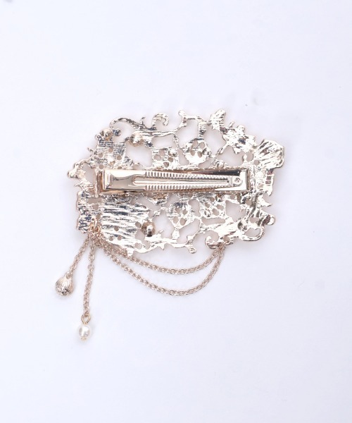 axes femme（アクシーズ ファム） ヘアクリップ 雪薔薇モチーフヘア
