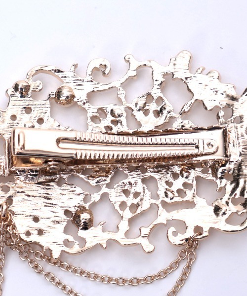 薔薇ヘアクリップ 大made in France axes femme（アクシーズ ファム） ヘアクリップ 雪薔薇モチーフヘア