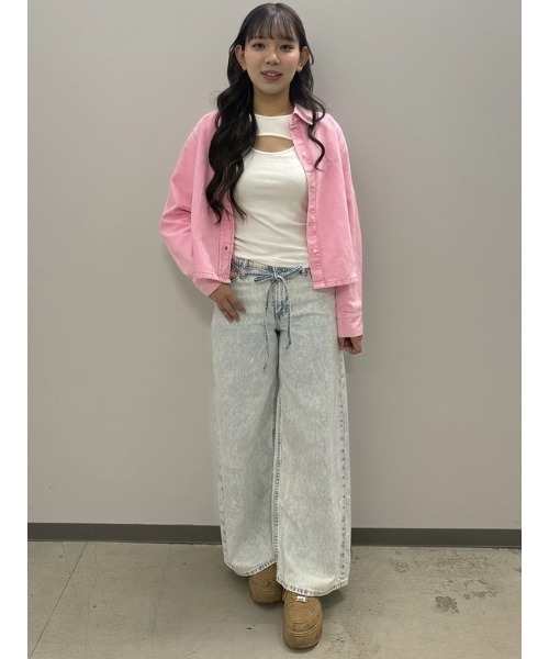 GAP（ギャップ） ワイドパンツ ジーンズ デニム デニムパンツ ミッド