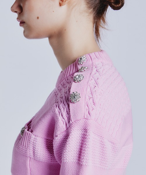 「Sov.」 長袖ニット FREE オフホワイト レディース_画像5