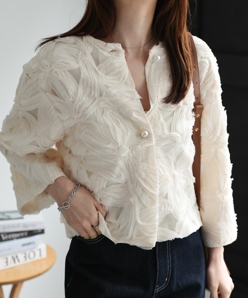 「sakishimatokyo」 ノーカラージャケット FREE ブラック レディース_画像9