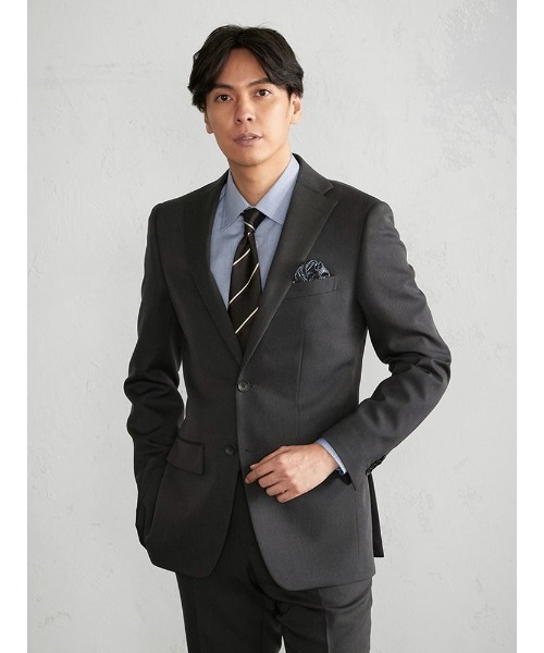 スーツ　未使用　チャコールグレー Perfect Suit FActory（パーフェクト スーツ ファクトリー） スーツ A6