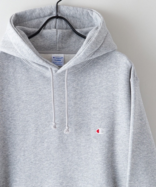 「Champion」 プルオーバーパーカー LARGE ブラック メンズ_画像7