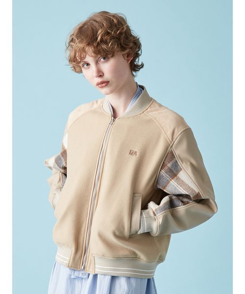 「FURFUR」 スタジャン F ブラック レディースの画像