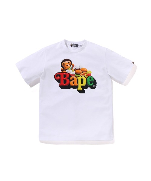 A BATHING APE（アベイシングエイプ） tシャツ 3D MILO JUNKFOOD ON