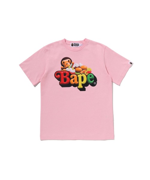 A BATHING APE（アベイシングエイプ） tシャツ 3D MILO JUNKFOOD ON