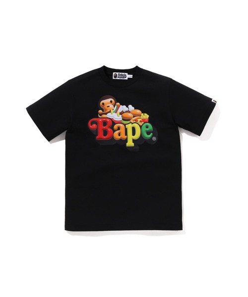 BAPE KIDS ベイプキッズ A BATHING APE 半袖Tシャツ　2枚 A BATHING APE（アベイシングエイプ） tシャツ 3D MILO JUNKFOOD ON