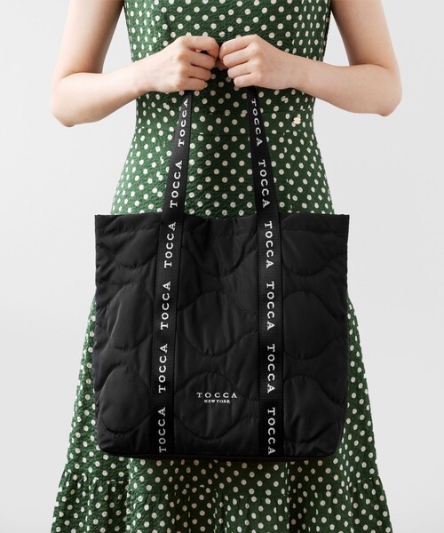 「TOCCA」 トートバッグ F ブラック レディース_画像2