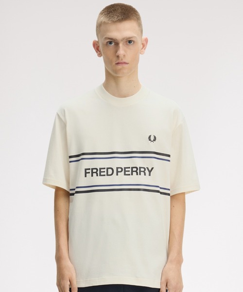 FRED PERRY エクリュ（キナリ） 半袖 Tシャツ FRED PERRY（フレッドペリー） tシャツ Fred Perry Graphic T-Shirt
