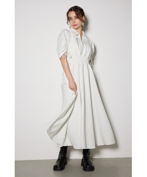 「rienda」 シャツワンピース SMALL ホワイト系その他 レディース