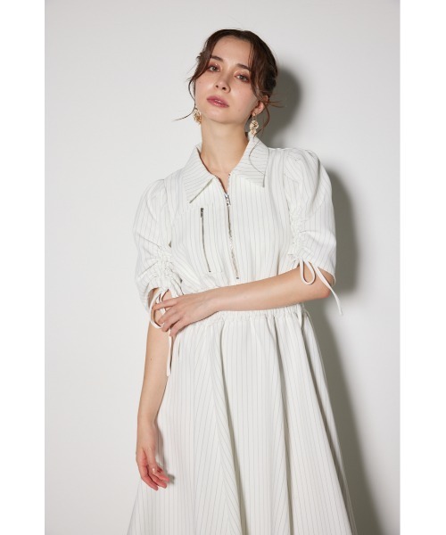 「rienda」 シャツワンピース SMALL ホワイト系その他 レディース