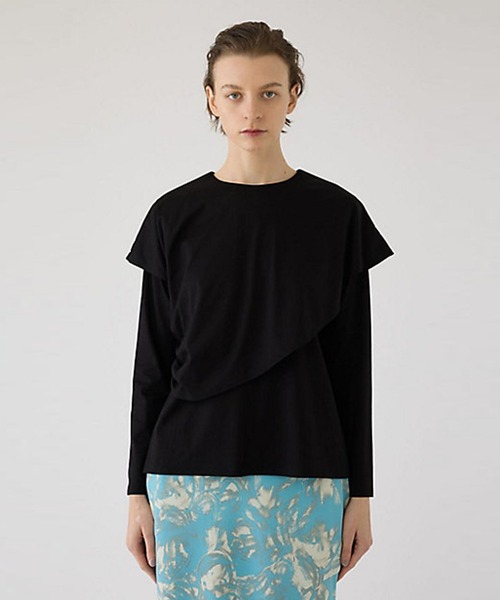 RIM.ARK ブラウス シャツ 「RIM.ARK/リムアーク」Layered gather cut