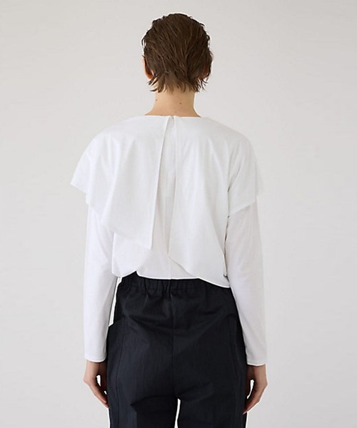 RIM.ARK ブラウス シャツ 「RIM.ARK/リムアーク」Layered gather cut