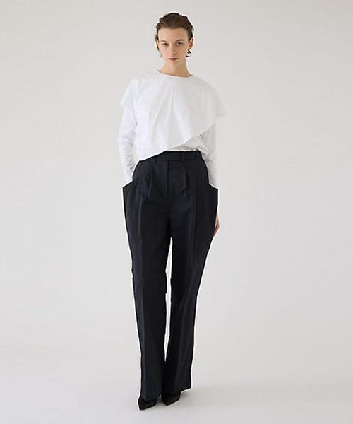 RIM.ARKブラックブラウス☆ RIM.ARK(リムアーク)｜High collar classic blouse/ブラウス/ブラック
