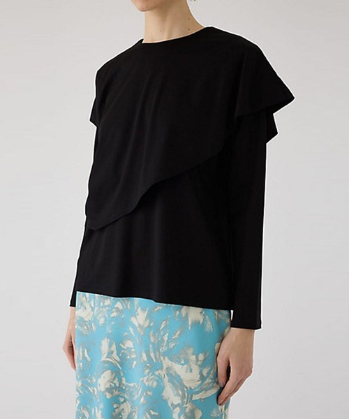 RIM.ARK ブラウス シャツ 「RIM.ARK/リムアーク」Layered gather cut