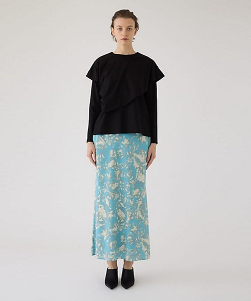RIM.ARK ブラウス シャツ 「RIM.ARK/リムアーク」Layered gather cut