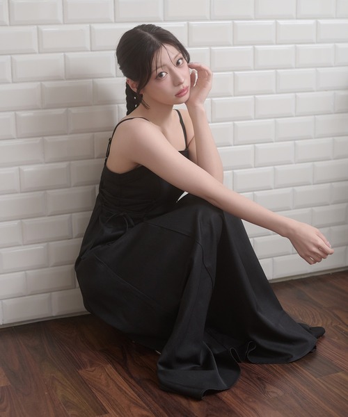 Ambre Neige（アンブルネージュ） ワンピース side lace up camisole