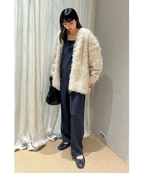 「STYLEMIXER」 ニットカーディガン FREE グレー レディース_画像8