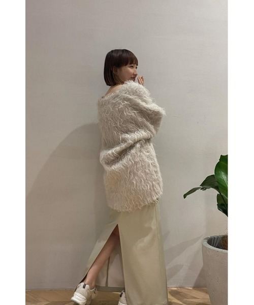 「STYLEMIXER」 ニットカーディガン FREE グレー レディース_画像9