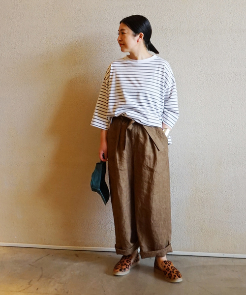 「JOURNAL STANDARD LUXE」 7分袖カットソー FREE レッド レディースの画像