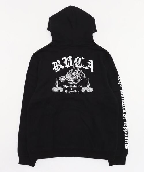 「RVCA」 プルオーバーパーカー MEDIUM ブラック系その他 メンズ_画像4